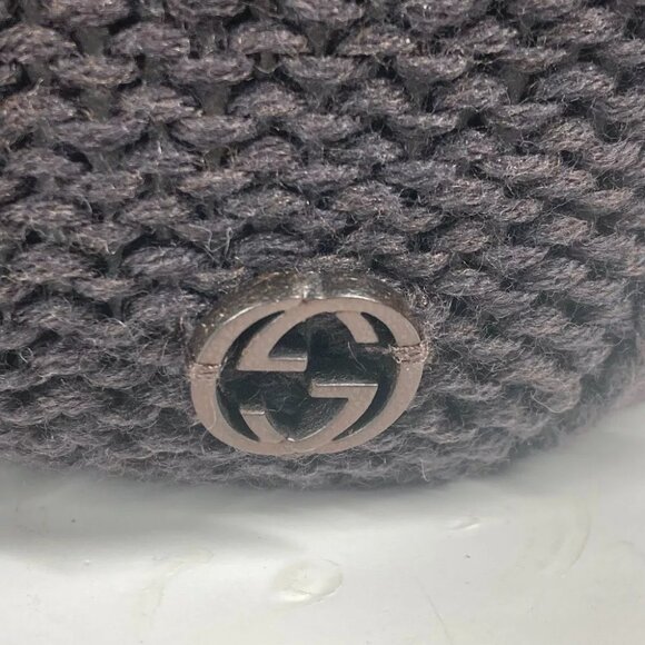 GUCCI 300052 GG beanie hat knit hat knit cap Knit hat wool Brown main image 14
